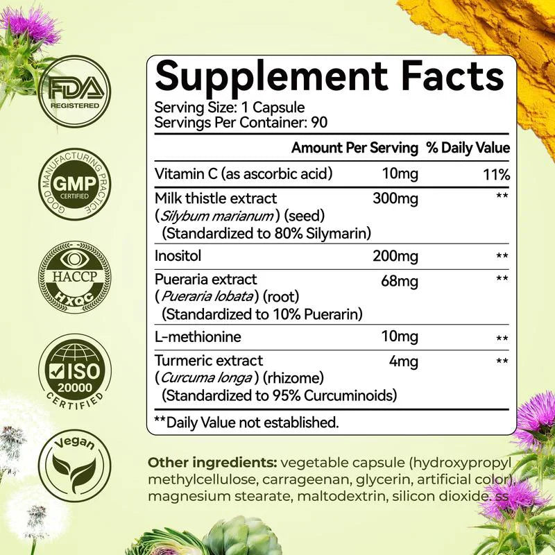 Beautiqe™ Milk Thistle Liver Detox & Colon Cleanse