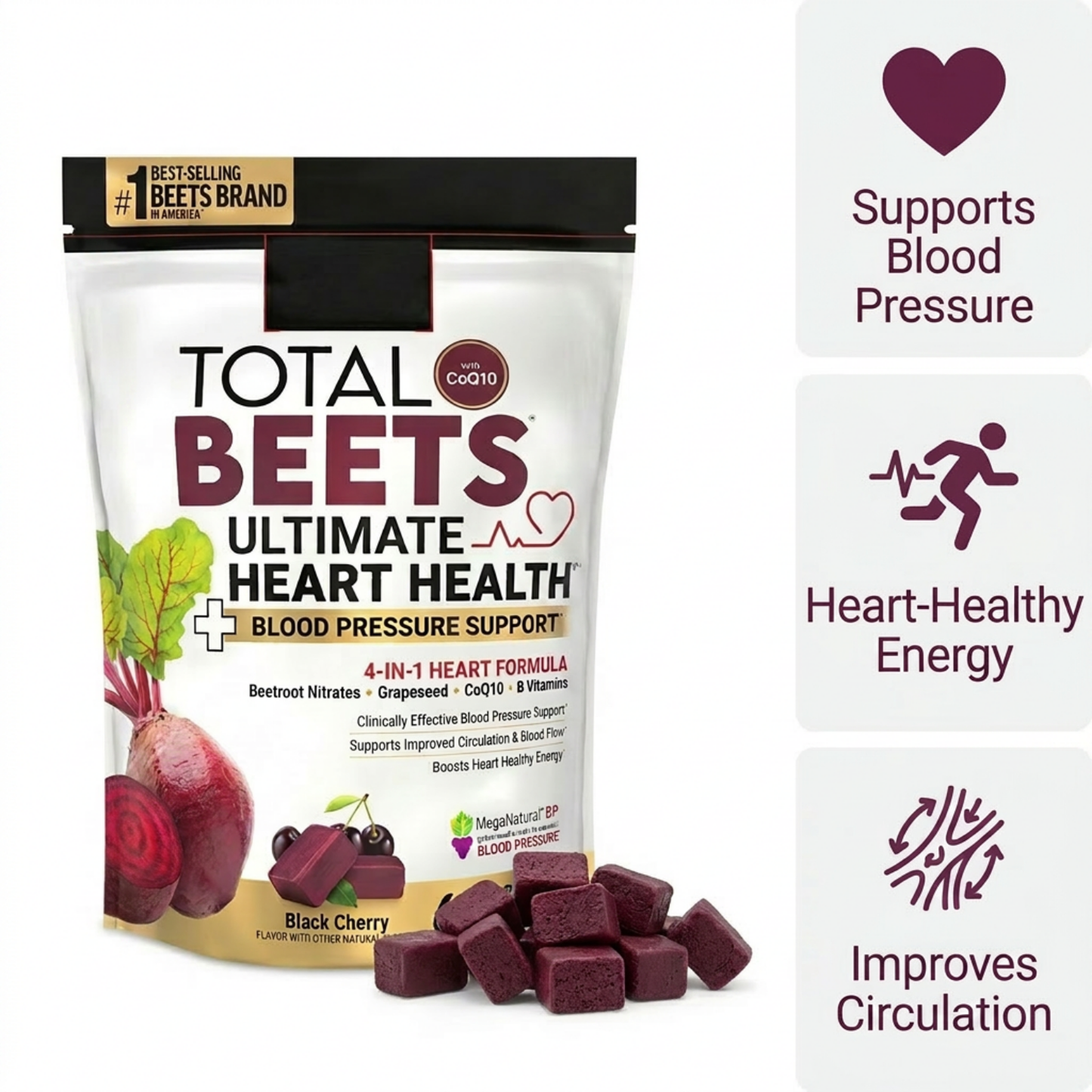 TOTAL BEETS™ – Blood Pressure Support + Strengthening Heart Health (Trusted By Doctors)