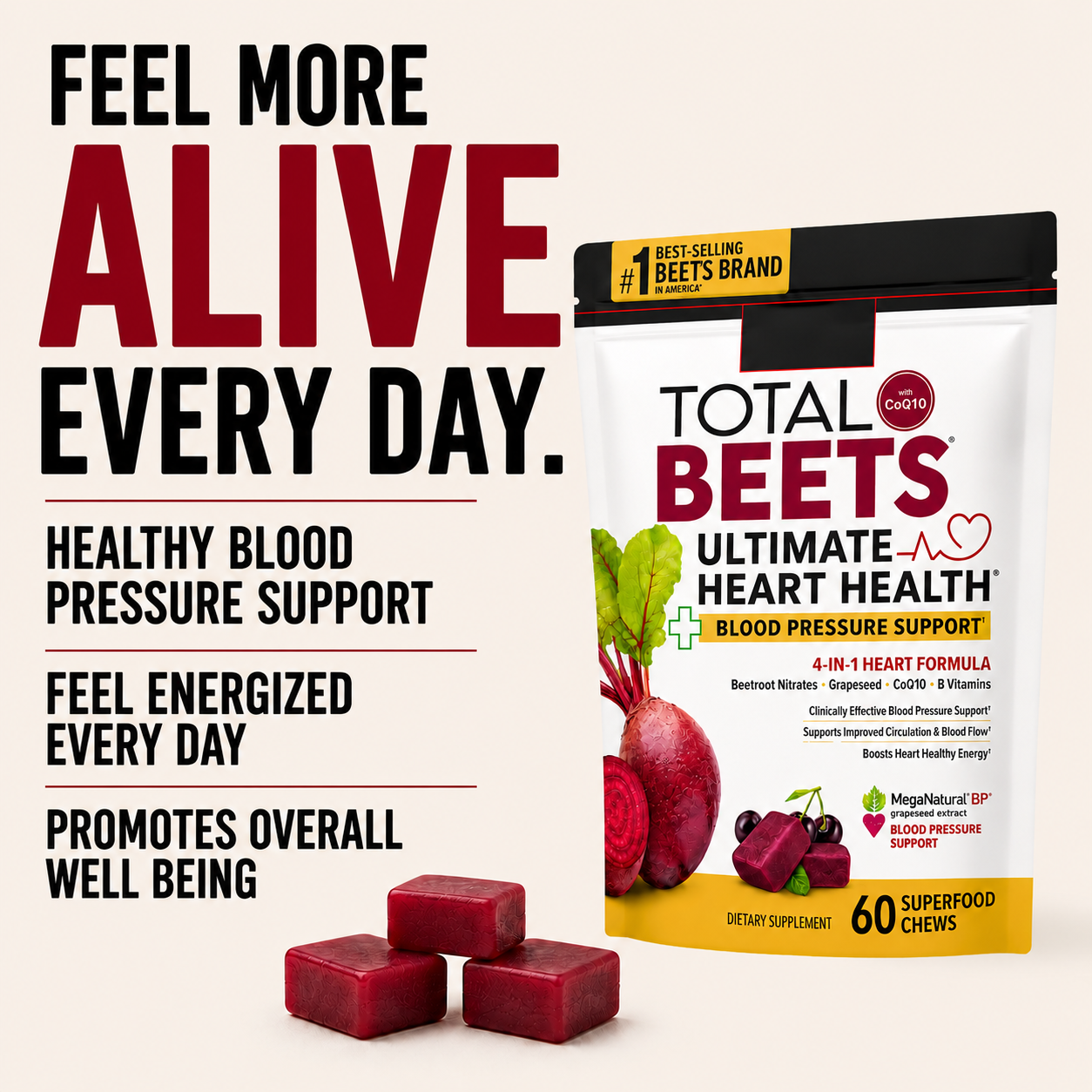 TOTAL BEETS™ – Blood Pressure Support + Strengthening Heart Health