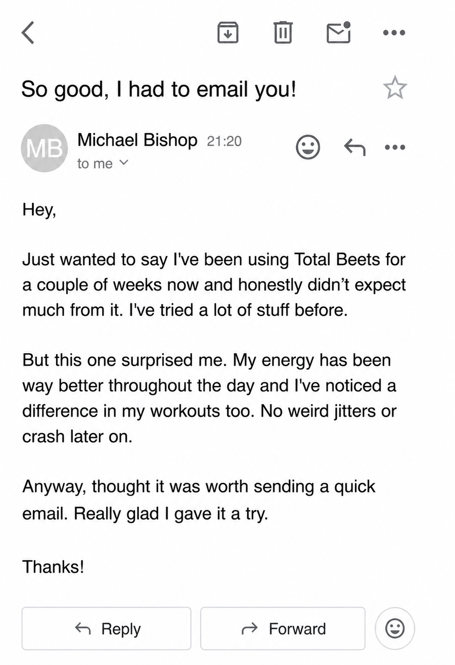 Customer review screenshot