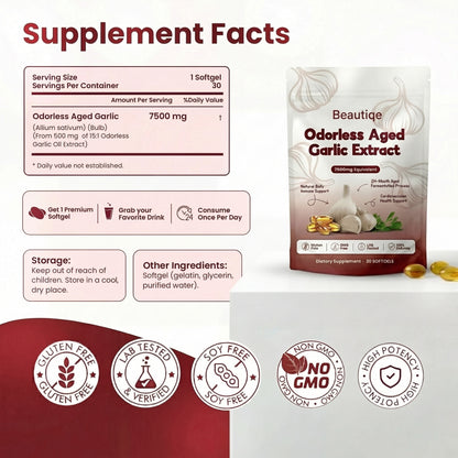 AGED GARLIC EXTRACT - 7500MG ODORLESS SOFTGELS