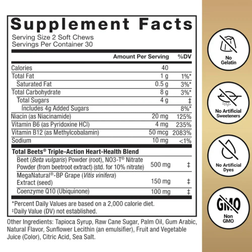 TOTAL BEETS™ – Blood Pressure Support + Strengthening Heart Health (Trusted By Doctors)